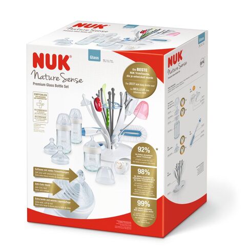 Set Biberoane Sticla Nuk Premium Nature Sense