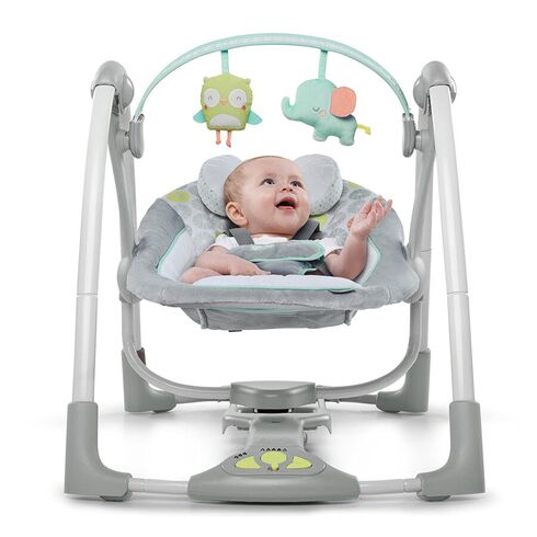 Leagan Ingenuity portabil Swing 'n Go Portable Swing™ - Hugs & Hoots™,poza 4
