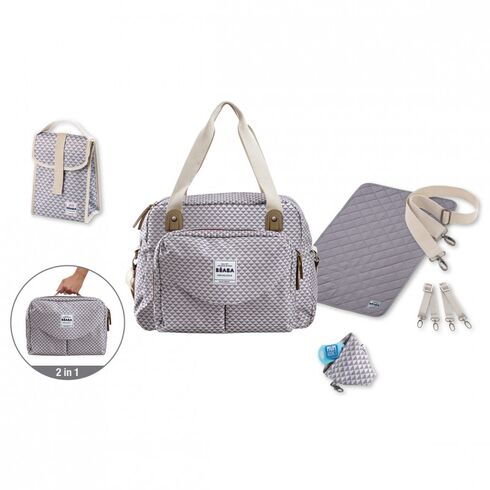 Geanta de infasat Beaba Geneva II Coral, Culoare: Gri,poza 2  - ExclusivMAG.ro Geanta de infasat Beaba Geneva II Coral, Culoare: Gri,poza 2