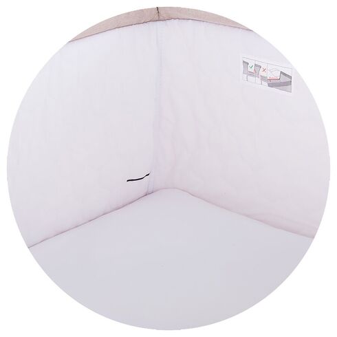 Patut Co-Sleeper Chipolino Close To Me beige stars, Culoare: Crem,poza 4