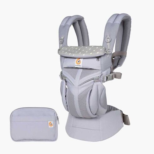 Marsupiu Ergobaby Omni 360 Cool Air Mesh Dewy Taupe, Culoare: Gri deschis  - ExclusivMAG.ro
