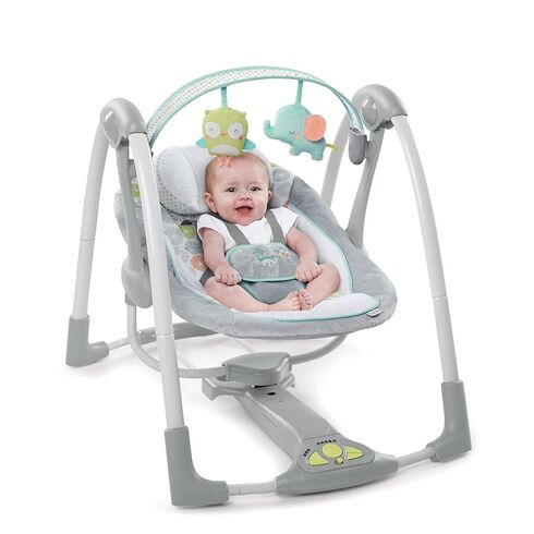 Leagan Ingenuity portabil Swing 'n Go Portable Swing™ - Hugs & Hoots™,poza 2