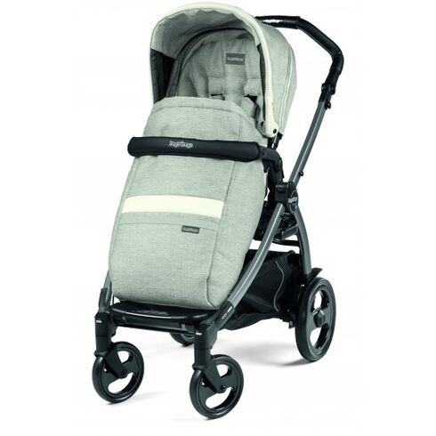 Carucior Peg Perego de la nastere, Book 51 Titania Luxe Pure 0-22 kg, Culoare: Gri deschis  - ExclusivMAG.ro