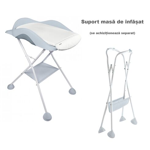 Masa de infasat Beaba Camele'o Light Mist, Culoare: Alb/Gri,poza 3