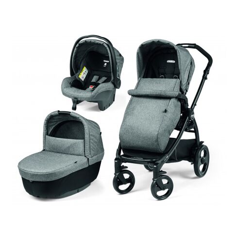 Carucior 3 in 1 Peg Perego Book 51 Titania Primoviaggio SL, 0-22 kg, Futura Cinder, Gri  - ExclusivMAG.ro