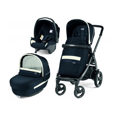 Carucior 3 In 1 Peg Perego Book Plus 51 S, Titania, Luxe Prestige, Culoare: Albastru  - ExclusivMAG.ro