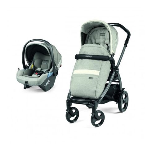 Carucior 2 in 1 Peg Perego Book 51 Titania, Lounge, Luxe Pure, Culoare: Gri deschis  - ExclusivMAG.ro
