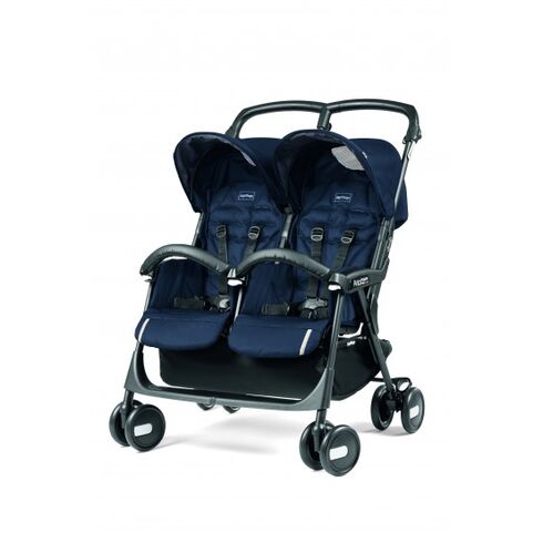 Carucior Peg Perego Aria Shopper Twin Class Navy  - ExclusivMAG.ro