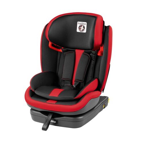 Scaun de masina Viaggio 1-2-3 Via, Peg Perego, Monza, Culoare: Rosu/Negru, Grupa: 9-36kg (9 luni - 12 ani)