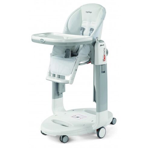 Scaun De Masa 3 in 1 Peg Perego, Tatamia Follow Me Latte, Culoare: Alb/Gri