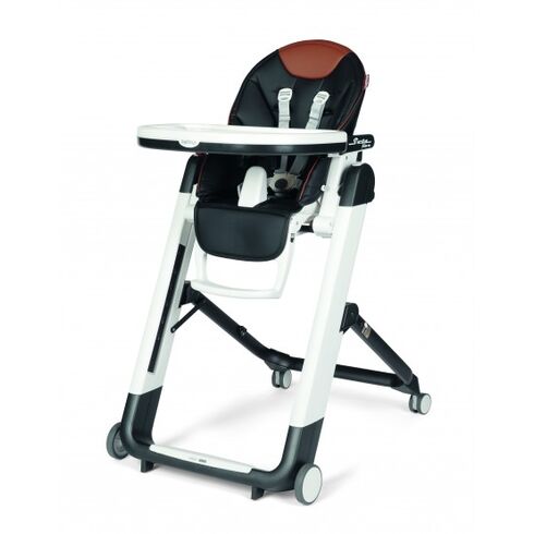 Scaun De Masa Peg Perego Siesta 2 in 1 Follow Me, Ebony, Culoare: Alb/Negru
