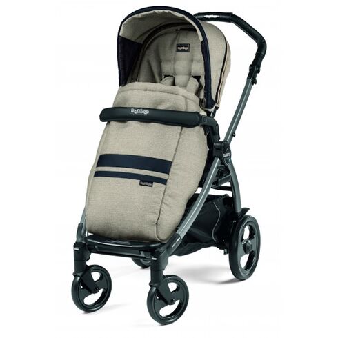 Carucior Peg Perego de la nastere, Book 51 Titania Luxe Ecru, 0-22 kg, Culoare: Crem  - ExclusivMAG.ro