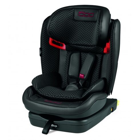 Scaun de masina Viaggio 1-2-3 Via, Peg Perego, Fiat 500, Culoare: Negru, Grupa: 9-36kg (9 luni - 12 ani)  - ExclusivMAG.ro