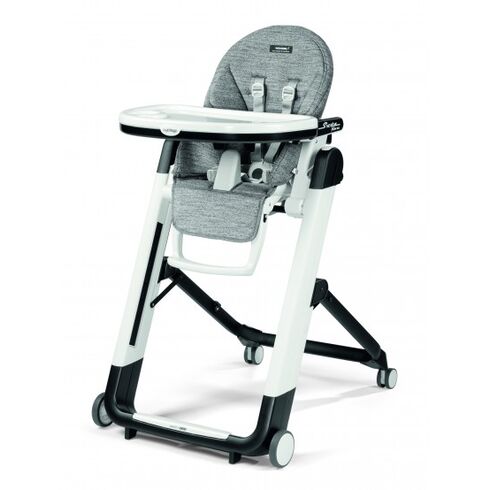 Scaun De Masa 2 in 1 Peg Perego, Siesta Follow Me, Wonder Grey, 0 - 15 Kg, Culoare: Alb/Gri