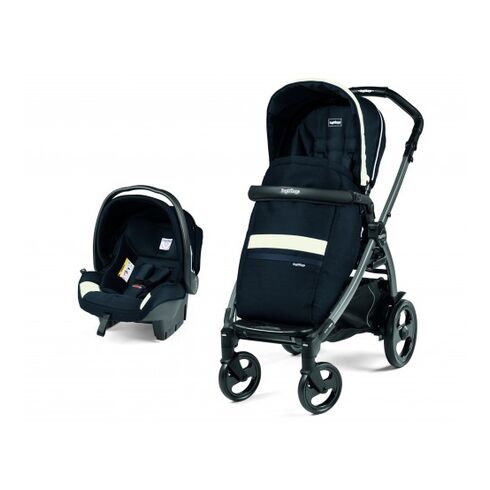 Carucior 2 in 1 Peg Perego Book 51 Titania, Luxe Prestige, 0 - 22 kg, Culoare: Albastru  - ExclusivMAG.ro