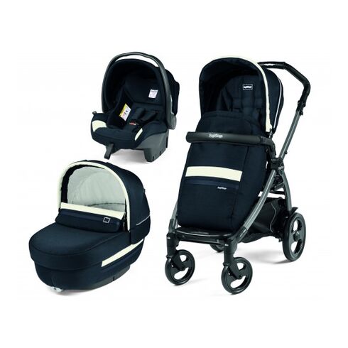 Carucior 3 in 1 Peg Perego Book Plus 51 Titania Luxe Prestige, Culoare: Albastru  - ExclusivMAG.ro