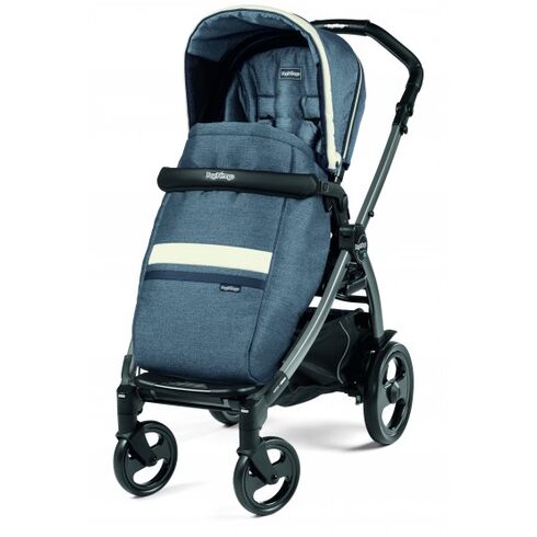 Carucior Peg Perego de la nastere, Book 51 Titania Luxe Mirage, 0-22 kg, Culoare: Blue  - ExclusivMAG.ro