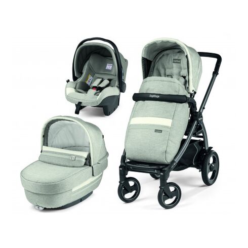 Carucior 3 In 1 Peg Perego Book Plus 51 S, Titania, Luxe Pure, Culoare: Gri deschis