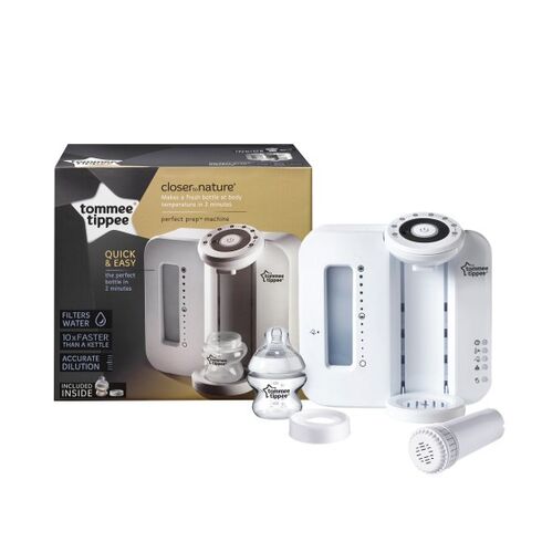 Aparat pentru pregatirea laptelui praf Perfect Prep, Tommee Tippee, Alb, Culoare: Alb