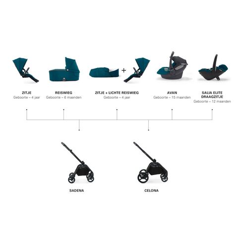 Sasiu Negru Carucior Sadena Recaro, Culoare: Negru,poza 4  - ExclusivMAG.ro Sasiu Negru Carucior Sadena Recaro, Culoare: Negru,poza 4