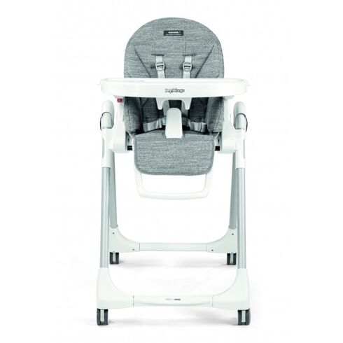 Scaun De Masa 2 in 1 Peg Perego, Prima Pappa Zero Follow Me, WonderGrey, 0 - 15 Kg, Culoare: Alb/Gri,poza 2