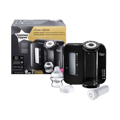 Aparat pentru pregatirea laptelui praf Perfect Prep, Tommee Tippee, Negru, Culoare: Negru