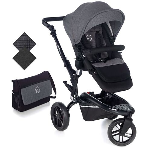 Carucior 3 in 1 Jane Trider Reverse Matrix Light 2 Jet Black, Culoare: Gri,poza 3  - ExclusivMAG.ro Carucior 3 in 1 Jane Trider Reverse Matrix Light 2 Jet Black, Culoare: Gri,poza 3