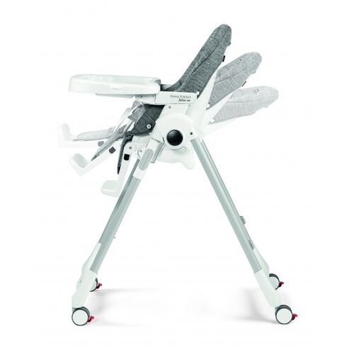 Scaun De Masa 2 in 1 Peg Perego, Prima Pappa Zero Follow Me, WonderGrey, 0 - 15 Kg, Culoare: Alb/Gri,poza 5