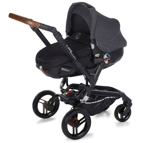 Carucior 3 in 1 Jane Rider Reverse Matrix Light 2 Jet Black, Culoare: Negru,poza 2