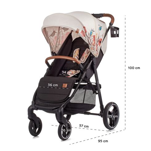 Carucior sport Grande LX Kinderkraft Bird,poza 10