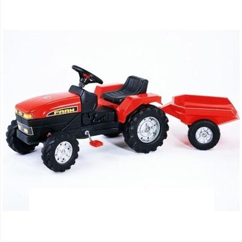 Tractor cu Pedale Farm Rosu - Falk  - ExclusivMAG.ro