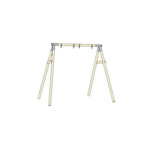 Structura lemn rotund pentru leagan dublu - TP Toys
