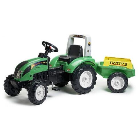 Tractor Ranch Farm Verde cu Remorca - Falk  - ExclusivMAG.ro