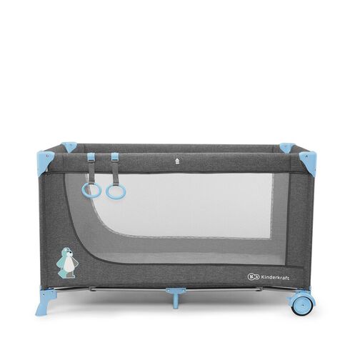 Patut pliant Kinderkraft Joy Blue, Culoare: Blue,poza 4