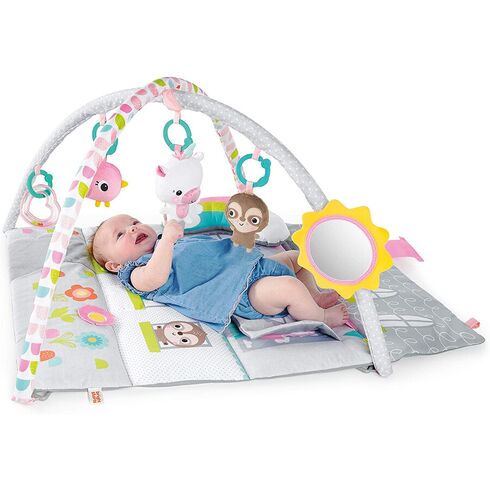 Salteluta de activitati & Casuta de papusi Floors of Fun Bright Starts,poza 2