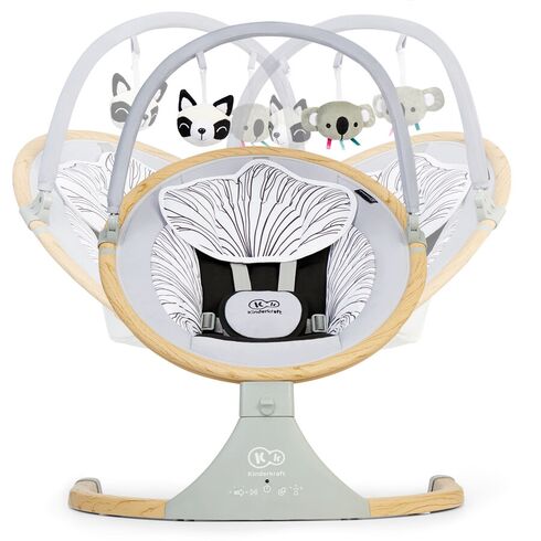 Balansoar 2in1 Lumi Wooden Kinderkraft Grey,poza 3