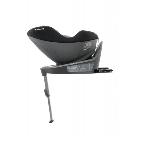 Scaun auto rotativ i-Size Mettro Hub, Dawn Grey 40-105 cm Apramo, Culoare: Gri, Grupa: 0-18kg (0 luni - 4 ani),poza 5