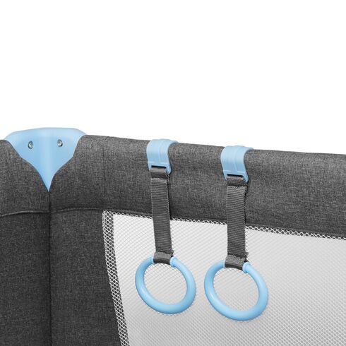 Patut pliant Kinderkraft Joy cu accesorii Blue, Culoare: Blue,poza 14