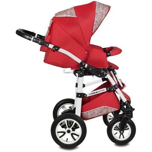 Carucior 3 in 1 Flamingo Easy Drive Red Vessanti, Culoare: Rosu,poza 4