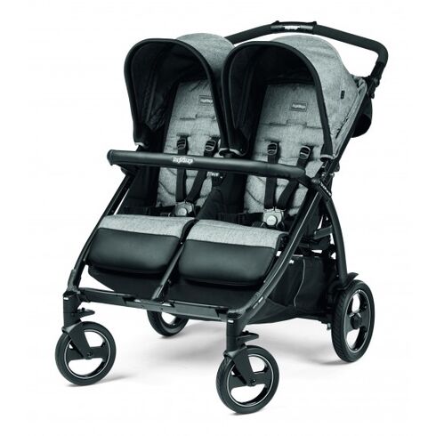 Carucior Peg Perego Book For Two, Cinder, 0 - 15 kg, Culoare: Gri