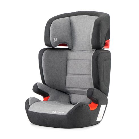 Scaun auto Junior fix Kinderkraft 15-36 kg Black Grey, Culoare: Gri/Negru, Grupa: 15-36kg (4 ani - 12 ani)