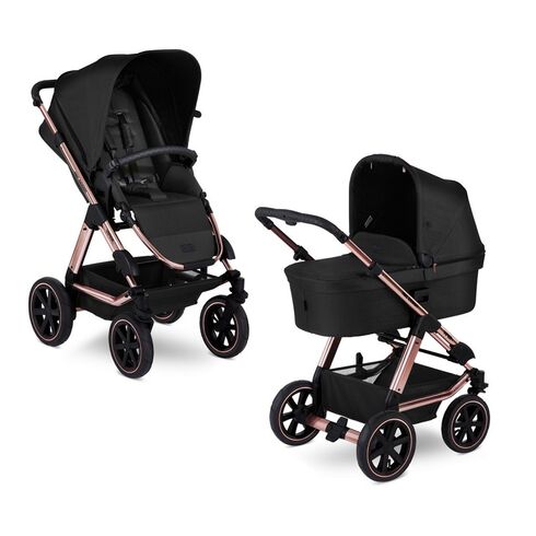 Carucior 2 in 1 Viper 4 Rose Gold Diamond Edition Abc Design 2020, Culoare: Negru