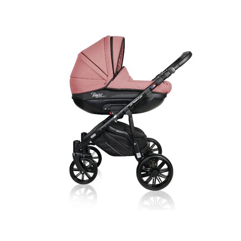 Carucior copii 3 in 1 MyKids Basic Soft Powder Pink Gel, Culoare: Roz