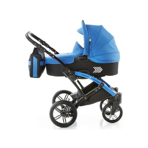 Carucior copii 2 in 1 cu landou Knorr-Baby Volkswagen Polo Albastru, Culoare: Albastru,poza 4