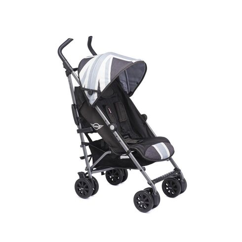 Carucior Easywalker MINI Buggy+ Union Jack B&W, Culoare: Alb/Gri