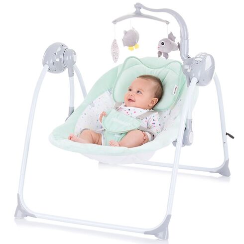 Leagan electric Chipolino Hug Mint, Culoare: Turcoaz,poza 6