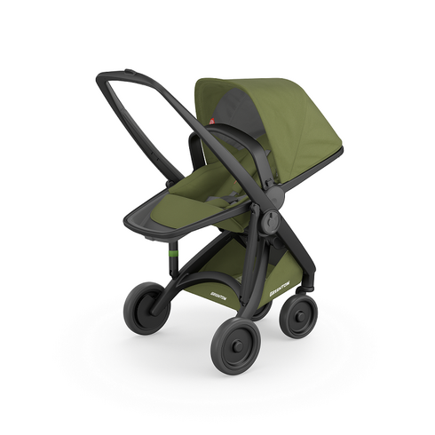 Carucior, Greentom, Reversible, 100% Ecologic, Black Olive, Culoare: Verde