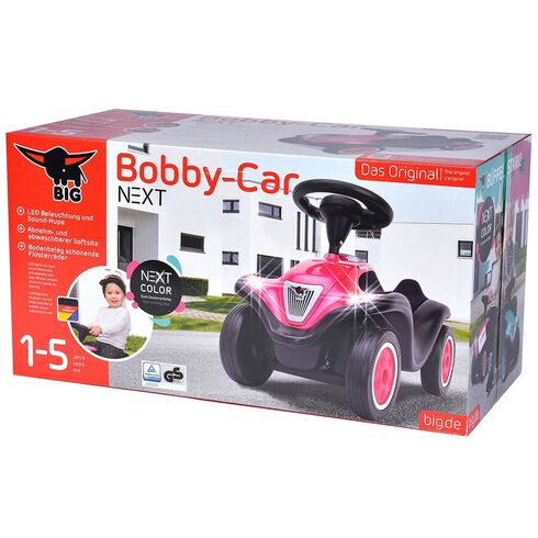 Masinuta de impins Big Bobby Car Next Raspberry, Culoare: Roz,poza 5