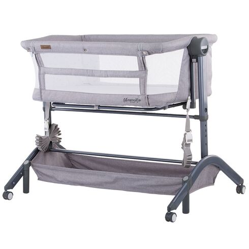 Patut Co-Sleeper Chipolino Amore Mio Asphalt, Culoare: Gri