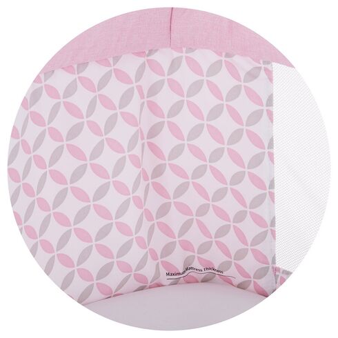 Patut Co-Sleeper Chipolino Amore Mio Peony Pink, Culoare: Roz,poza 6